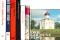 Büchersammlung „Reiseführer Moskau“. 8 Titel. 1.) Wladimir Tschernow: Drei Tage in Moskau, Reiseführer, in deutscher Sprache, Verlag Planeta Moskau,...