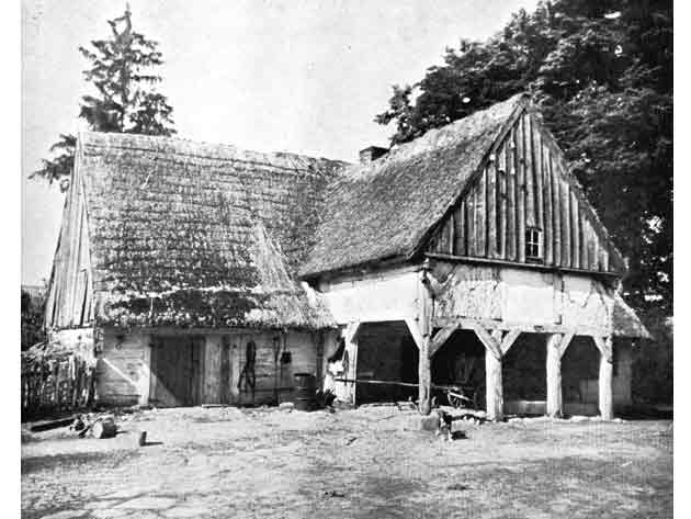 Masurische Kate, ein Laubenhaus, wie es einst weit verbreitet war