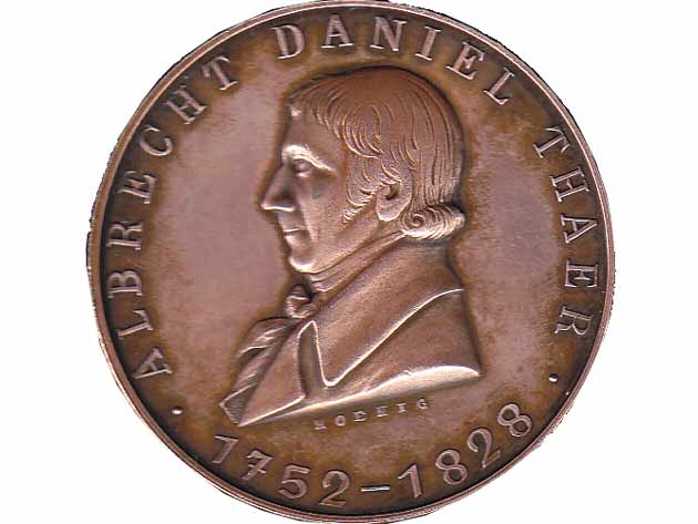Gedenkmünze Albrecht Daniel Thaer. 1752-1828