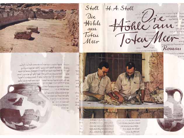 In einer Höhle am Toten Meer wurden die Qumran-Rollen gefunden (Schutzumschlag des Buches)