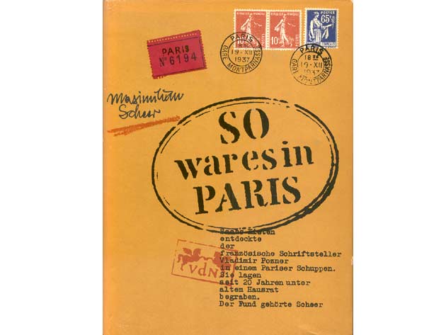 Maximilian Scheer: So war es in Paris. 1973