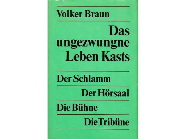 Volker Braun: Das ungezwungene Leben Kasts. Der Schlamm. Der Hörsaal. Die Bühne. Die Tribüne. 1979