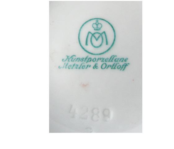 Marke der Vase Metzler & Ortloff