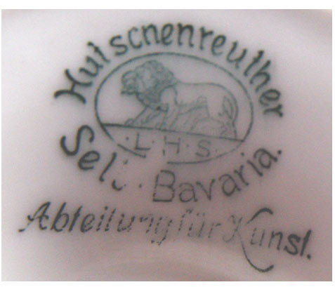Porzellanmarke der Vase Hutschenreuther