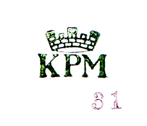 Bodenmarke KPM der Mokkatasse Bild rechts