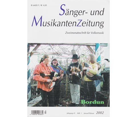 Josef Focht: Sänger- und MusikantenZeitung. Zweimonatsschrift für Volksmusik. Heft 1. Januar/Februar 2002