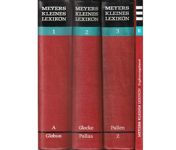 Meyers kleines Lexikon in drei Bänden. 10., völlig neubearbeiteten Auflage. Mit Ergänzungsband, 1. Auflage/1971