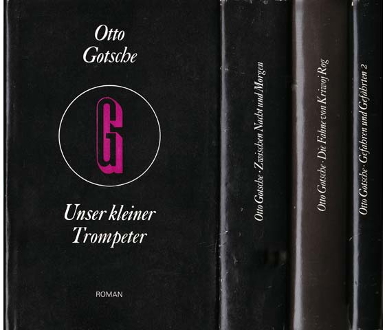 Büchersammlung "Otto Gotsche. Gesammelte Werke in Einzelausgaben. Hrsg. Gerd Noglik". 5 Titel. 