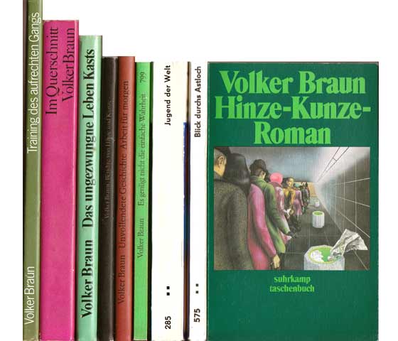 Konvolut "Volker Braun". 18 Titel. 