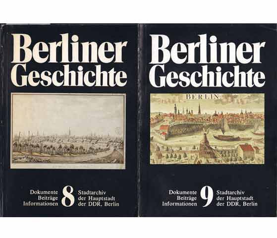Konvolut "Berliner Geschichte. Dokumente, Beiträge, Informationen". 10 Titel. 