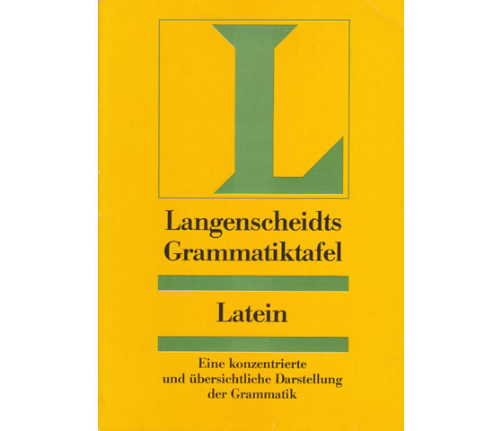 Büchersammlung „Langenscheidts Grammatiktafel“. 4 Titel. 