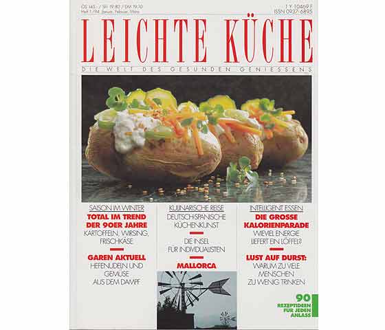 Konvolut "Die Leichte Küche. Die Welt des gesunden Genießens". 12 Titel (26 Hefte + 2 Register). 