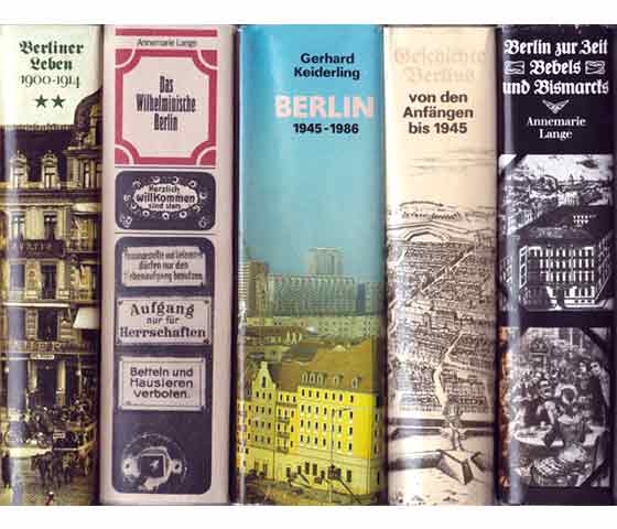 Büchersammlung "Berlin-Geschichte". 6 Titel. 