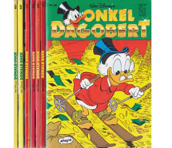 Sammlung „Zeitschriften/Walt Disney/Onkel Dagobert“. 7 Titel. 