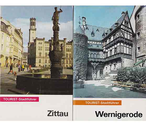 Büchersammlung "Tourist-Stadtführer". 4 Titel. 