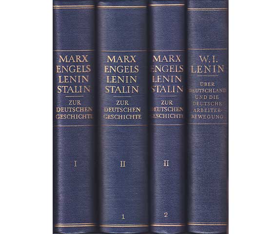 Büchersammlung "Marx, Engels, Lenin, Stalin: Zur Deutschen Geschichte. 4 Titel. 