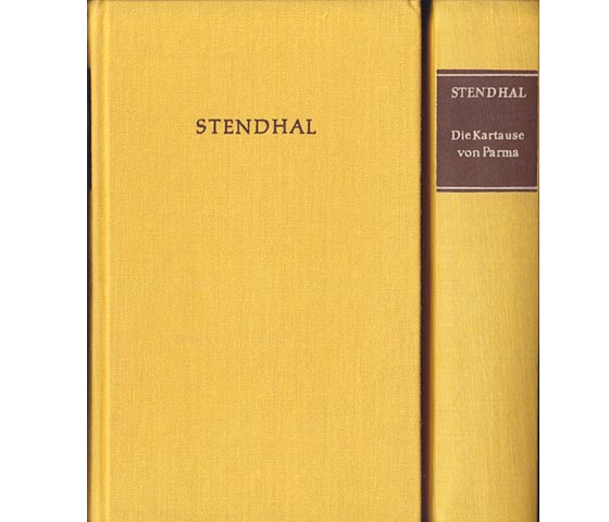 Büchersammlung "Stendhal/Gesammelte Werke in Einzelbänden". 6 Titel (7 Bücher). 