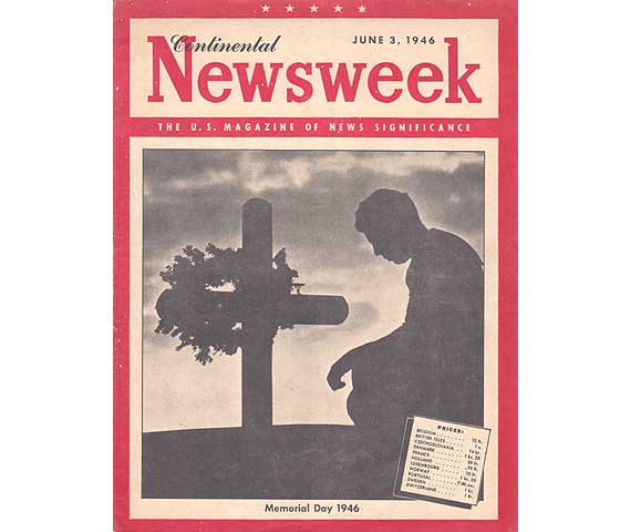 Zeitschriften-Sammlung „Continental Newsweek. The U. S. Magazin of News Significance“. 6 Titel. 