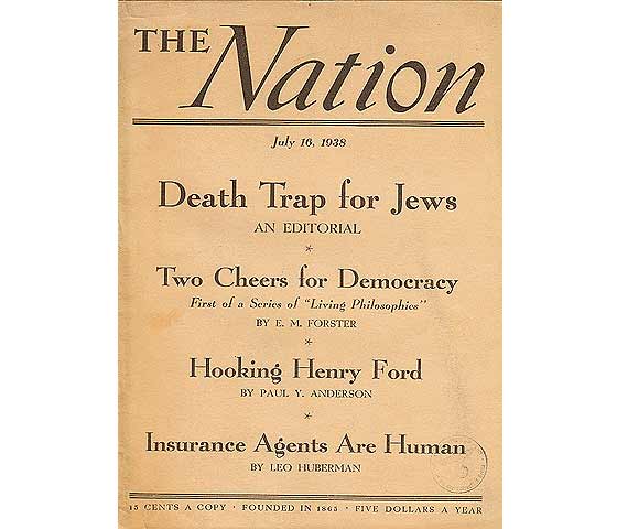 The Nation. New York. Volume 147. Saturday July 16, 1938. Number 3