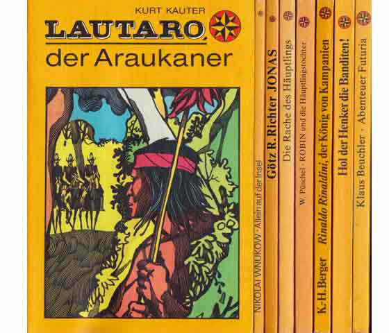 DDR-Kinderbuchreihe "Abenteuer rund um die Welt". 8 Titel. 