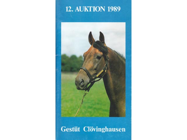Konvolut "Auktionskataloge Gestüt Clövinghausen". 2 Titel. 