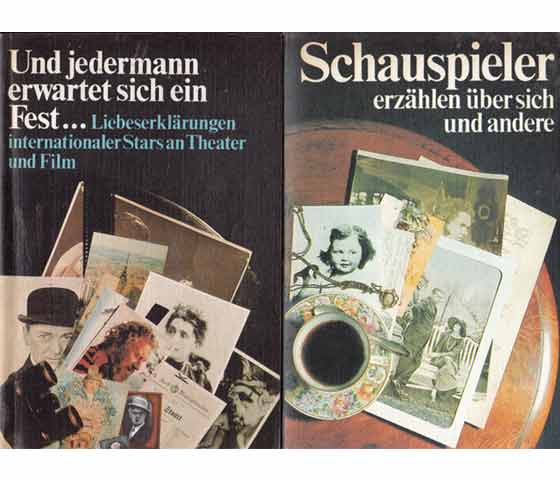 Büchersammlung "Von und über Schauspielerinnen und Schauspieler ". 12 Titel. 