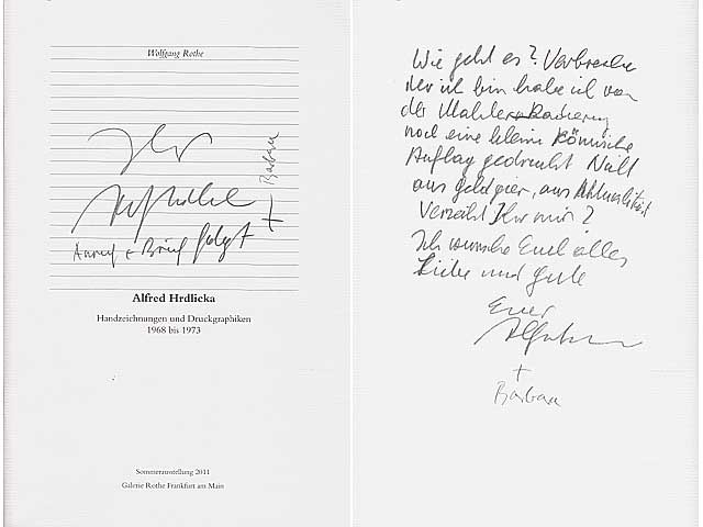 Alfred Hrdkicka. Handzeichnungen und Druckgraphiken 1968 bis 1973. Sommerausstellung 2011