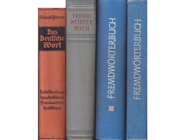 Büchersammlung „Fremdwörterbuch“. 6 Titel. 