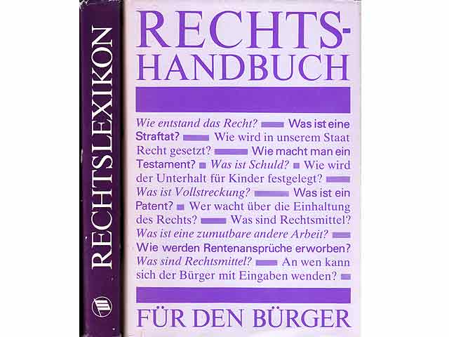 Büchersammlung "DDR-Recht". 3 Titel. 