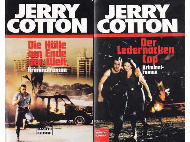 Büchersammlung „Jerry Cotton/Kriminalromane“. 3 Titel. 