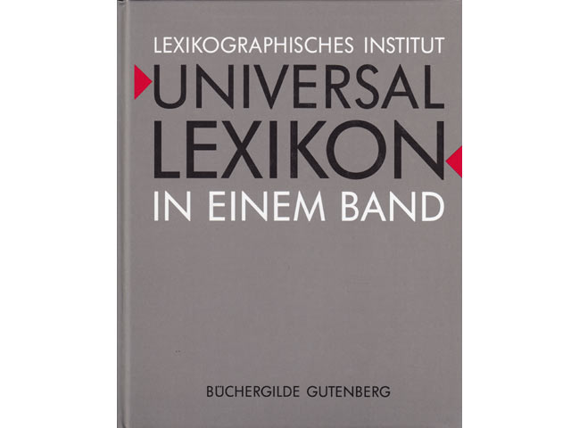 Universallexikon in einem Band. Lexikographisches Institut. Lizenzausgabe für die Büchergilde Gutenberg