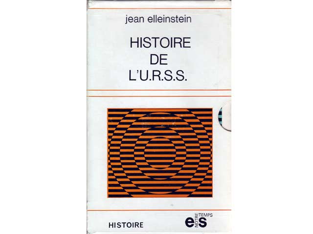 Büchersammlung „Jean Elleinstein. Histoire de l’U.R.S.S“. 4 Titel im Schuber. 