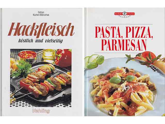 Büchersammlung "Pizza und Hackfleisch-Gerichte". 2 Titel. 