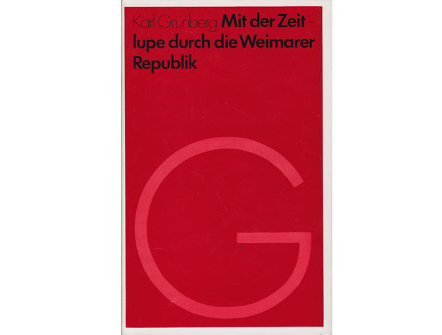 Büchersammlung "Karl Grünberg. Werke in Einzelausgaben". 3 Titel. 