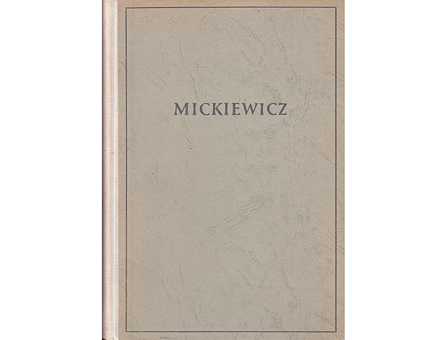 Büchersammlung "Adam Mickiewicz". 3 Titel. 