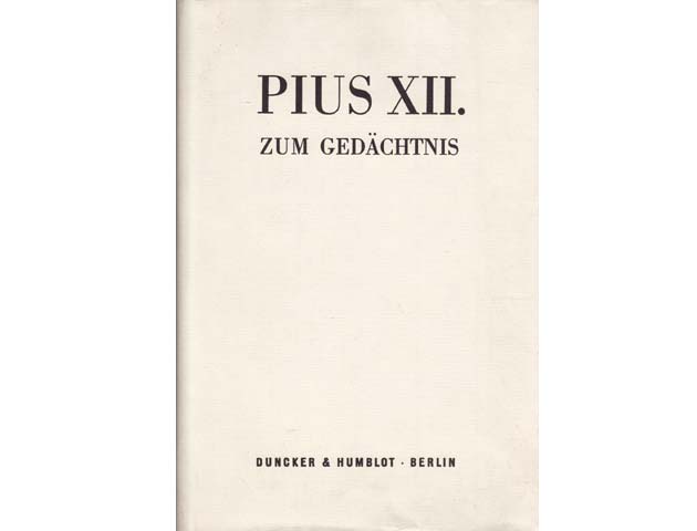 Büchersammlung "Pius XII". 2 Titel. 