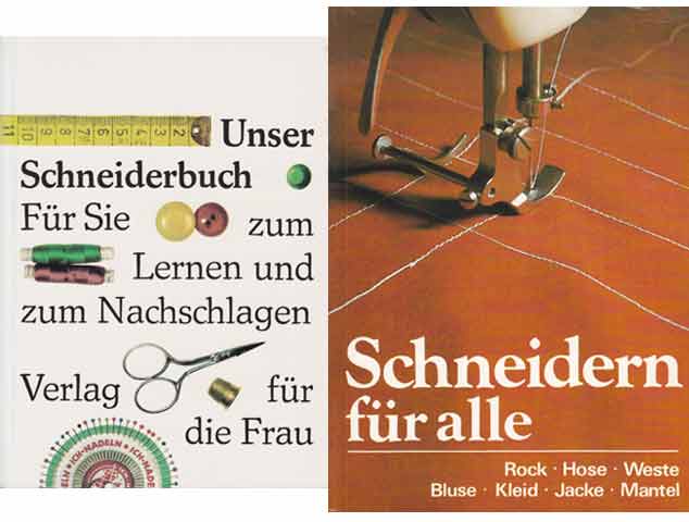 Büchersammlung "Schneidern". 2 Titel. 