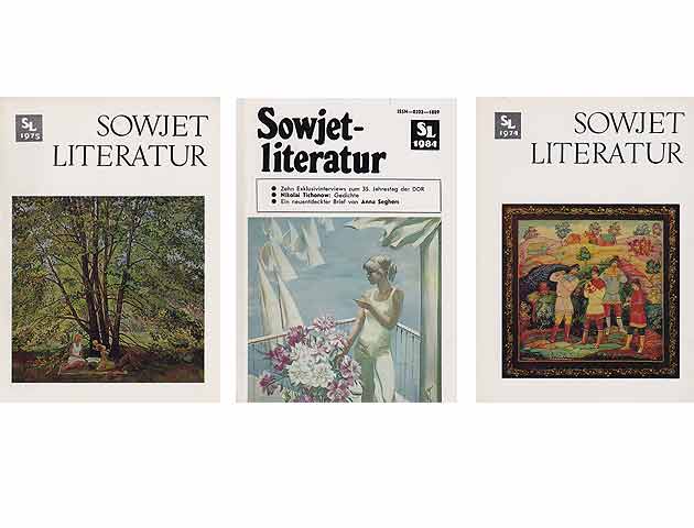 Zeitschriften-Sammlung „Sowjetliteratur. Sonderhefte DDR/UdSSR“. 5 Titel. 