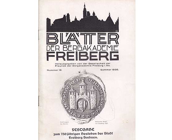 Büchersammlung "Bergbaustadt Freiberg/Sachsen. Geschichte". 6 Titel. 