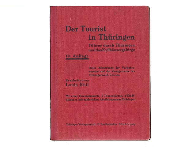 Konvolut "Thüringen Reiseführer". 5 Titel. 