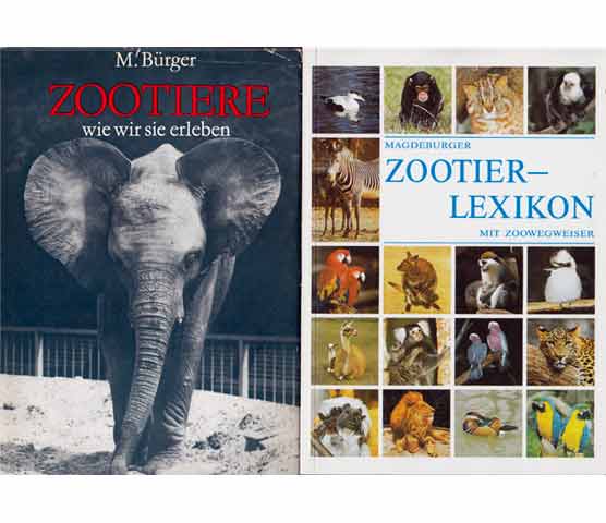 Büchersammlung "Zootiere". 3 Titel. 