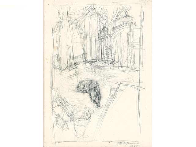 Alberto Giacometti. Dessins. Photographies de l'artiste par Henri Cartier-Bresson. Text in französischer Sprache