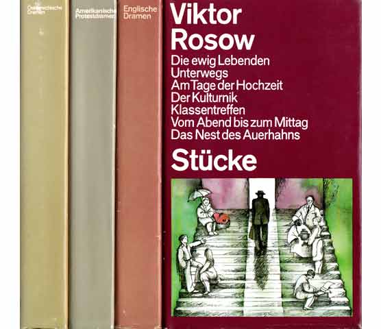 Büchersammlung "Stücke. Dramen". 4 Titel. 