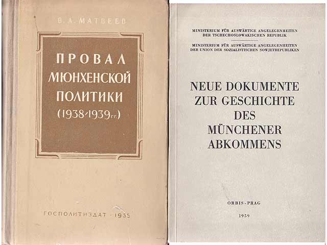 Büchersammlung "Münchener Abkommen". 3 Titel. 