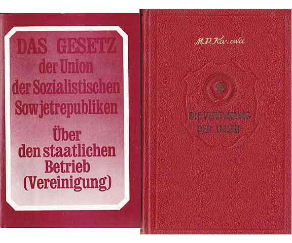Konvolut "Verfassungen/Gesetze. Sozialistische Länder“. 12 Titel. 