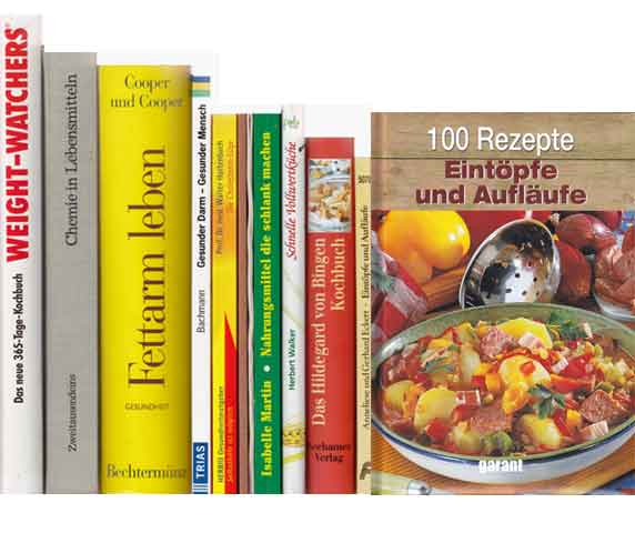 Büchersammlung "Gesundheit/Ernährung". 13 Titel. 