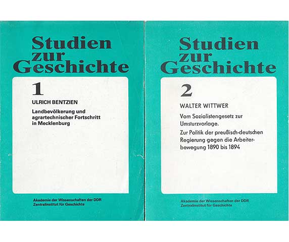 Büchersammlung "Studien zur Geschichte". 2 Titel. 