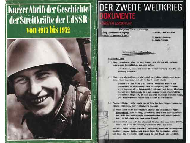 Konvolut "Militärgeschichte/Streitkräfte/Kriege". 7 Titel. 