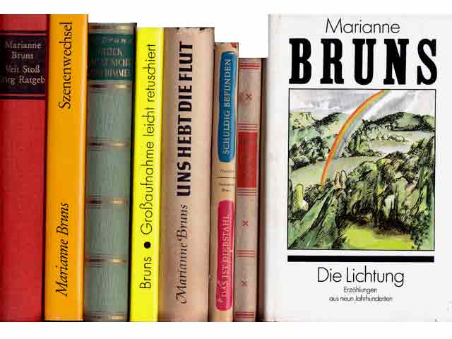 Büchersammlung "Marianne Bruns". 8 Titel. 