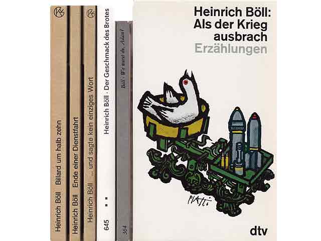 Konvolut "Heinrich Böll. Taschbuchausgaben". 8 Titel. 